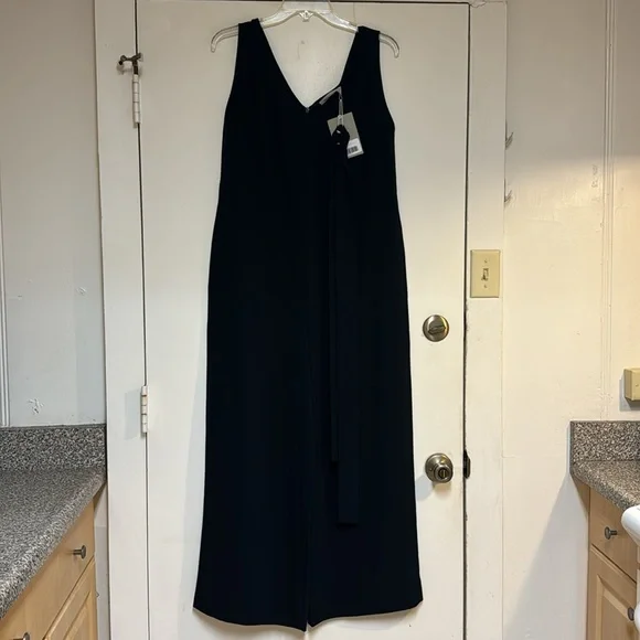 EVERLANE The Triacetate Belted Jumpsuit Black Sz 6 NWT - Picture 13 of 15